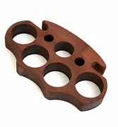 Image result for Brass Knuckles Out of Wood