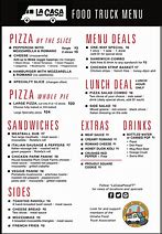 Image result for Annie Up Pizza Food Truck Menu