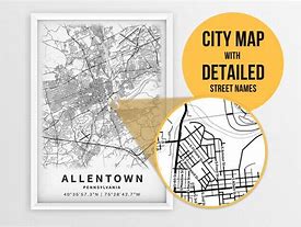 Image result for Allentown PA Map Magnet