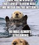 Image result for On the Internet No Body Knows You Are Otter