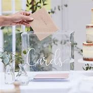 Image result for Acrylic Wedding Card Box