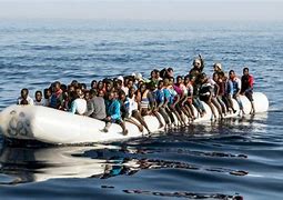 Image result for Migrant People in Middle of Sea