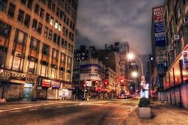 Image result for New York City Night Street View