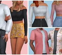 Image result for Sims 4 Clothing with Writing