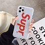 Image result for Supreme Case iPhone 7 Gold and White