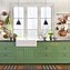 Image result for Apple Green Kitchen Cabinets