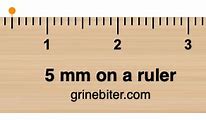 Image result for How Big Is Five Millimeters