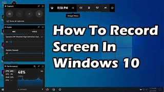 Image result for How to Do Screen Recording On Windows 10