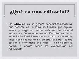 Image result for Que ES Una Editorial