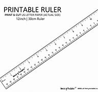Image result for Ruler to Scale Printable