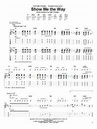 Image result for Show Me the Way Guitar Chords