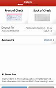 Image result for Bank of America Mobile App Check Deposit Limit Screen Shot