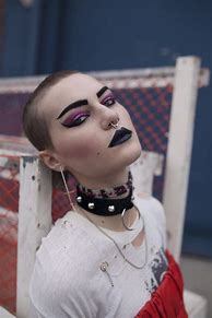 Image result for Punk Rock Girl Makeup