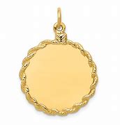 Image result for Engravable Gold Disc Charms