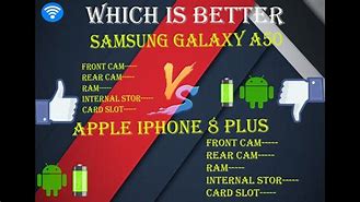 Image result for Samsung Galaxy A50 vs iPhone 8 Plus