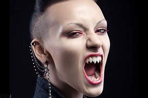 Image result for Woman with Sharp Teeth