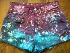 Image result for High Waisted Galaxy Shorts