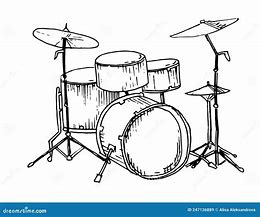 Image result for Drum Set Drawing