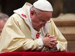 Image result for Pope Francis Praying the Rosary