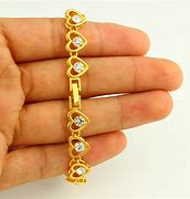 Image result for 24K Gold Charm Bracelet