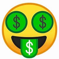 Image result for Money Smiley-Face Emoji
