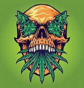 Image result for Skull Trippy Weed Drawings