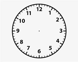 Image result for Blank Analog Clock Face
