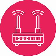 Image result for Wi-Fi Router Icon On a Black Background