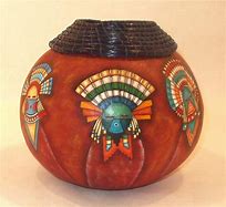 Image result for Native American Painted Gourds