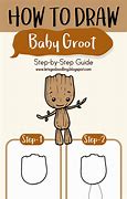 Image result for Baby Groot Drawing Easy for Kids