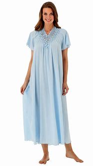 Image result for Ladies Long Cotton Nightgowns