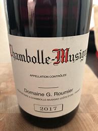 Image result for G Roumier Christophe Roumier Chambolle Musigny