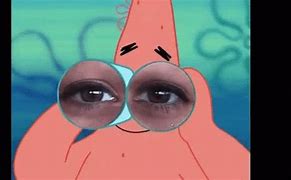 Image result for Patrick Red Eyes Meme