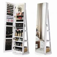 Image result for Full Mirror Jewelry Cabinet