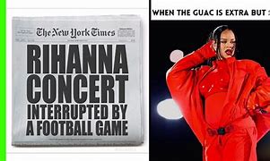 Image result for Rihanna Super Bowl Meme