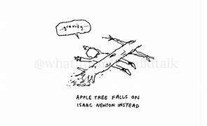 Image result for Newton Apple Cartoon