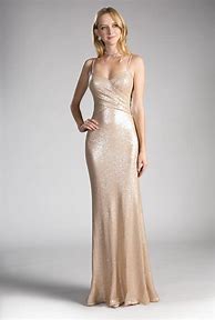 Image result for Champagne Prom Dresses Fitted