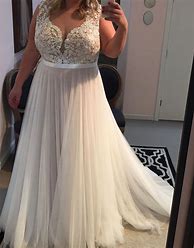Image result for Plus Size Beach Wedding Dresses