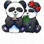 Image result for Panda Head with Digital Art Work