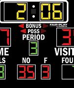 Image result for Cartoon Basketball Scoreboard