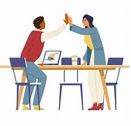 Image result for Co-Worker High Five Clip Art
