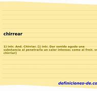Image result for chirrear