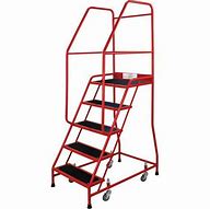 Image result for Industrial Step Ladders with Handrails