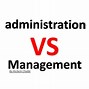 Image result for Management and Administration Difference