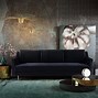 Image result for Black Velvet Sofa Top View