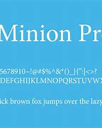 Image result for Minion Pro Font