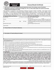 Image result for Arizona Certificate of Resale Lookup