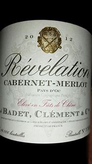 Image result for Badet Clement Co Pinot Noir Vin Pays d'Oc Revelation