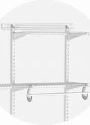 Image result for Wire Closet Shelving Parts