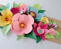 Image result for Paper Cut-Flowers
